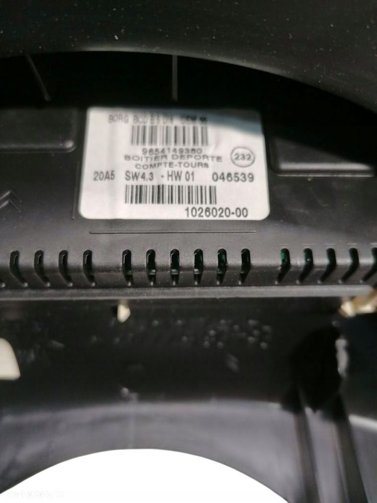 wyświetlacz radia citroen c4 i 04-10 9654149380 - 3