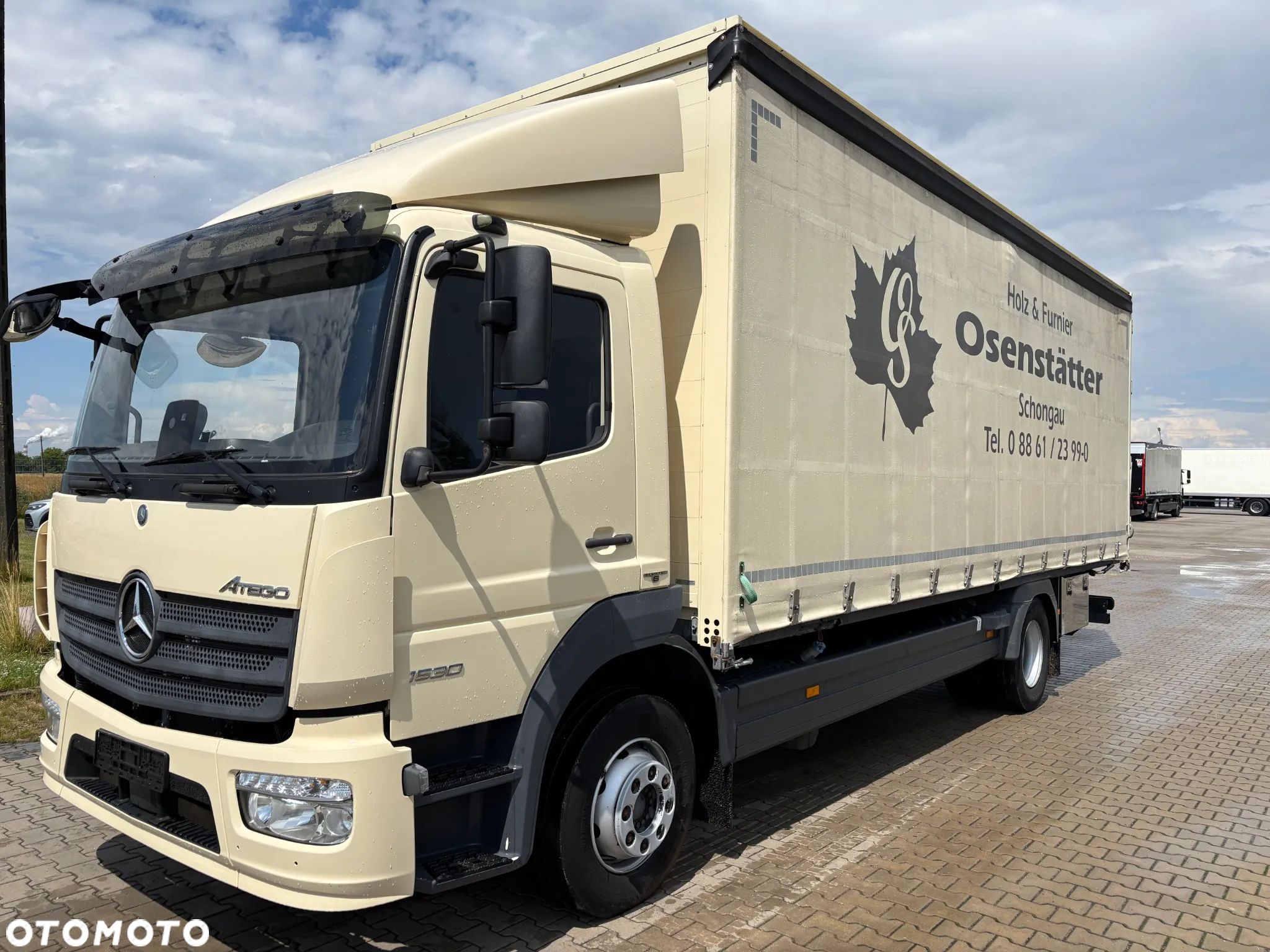 Mercedes-Benz ATEGO 1530 15 T DMC , firanka , możliwość windy, z Niemiec, klimatyzacja - 1