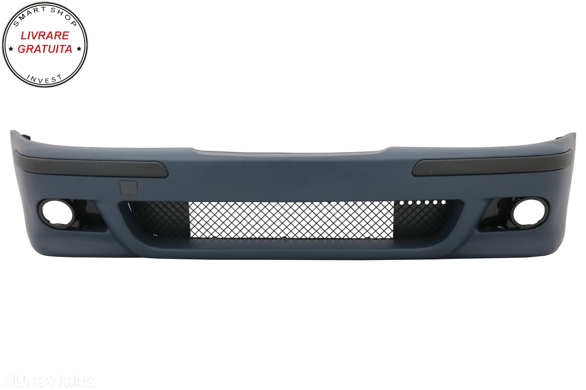 Bara Fata cu Grile Centrale Negru Lucios BMW Seria 5 E39 (1995-2003) M5 Design- livrare gratuita - 2