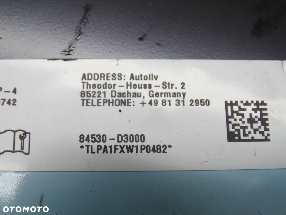 PODUSZKA POWIETRZNA AIRBAG PASAŻERA 84530-D3000 HYUNDAI TUCSON III 2016r. ORYGINAŁ - 3