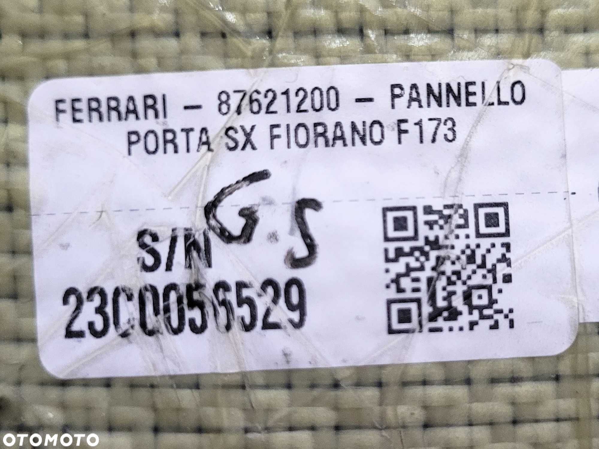 Ferrari SF90 - boczek drzwi door panel trim card LH Fiorano OP CARBON - 8