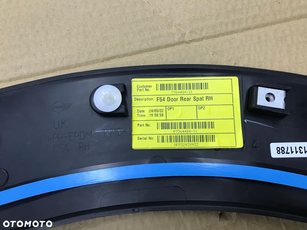 Listwa Mini clubman II 2 f54 15- rant nakładka prawych tylnych drzwi NOWA ORYGINALNA 7364484 - 7