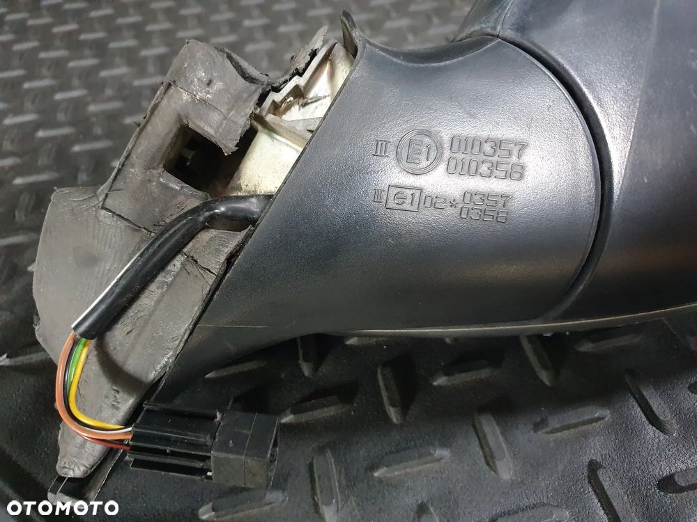 OPEL OMEGA B LUSTERKO ZEWNĘTRZNE PRAWE ELEKTRYCZNE 5PIN E1010357 SREBRNE - 4