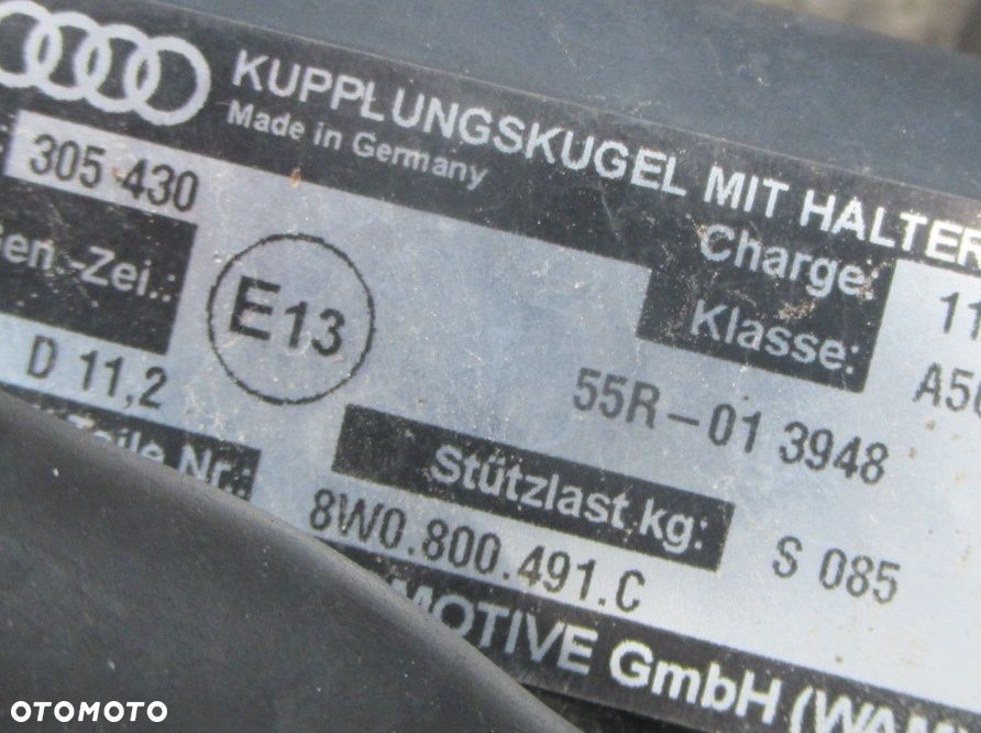 AUDI A4 B9 2.0 TDI HAK HOLOWNICZY KOMBI 8W0800491C - 2
