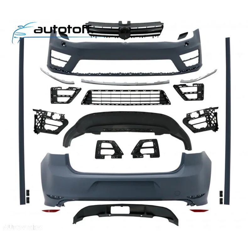 Body kit R20 compatibil cu VW Golf 7 Hatchback (13-17) - 2