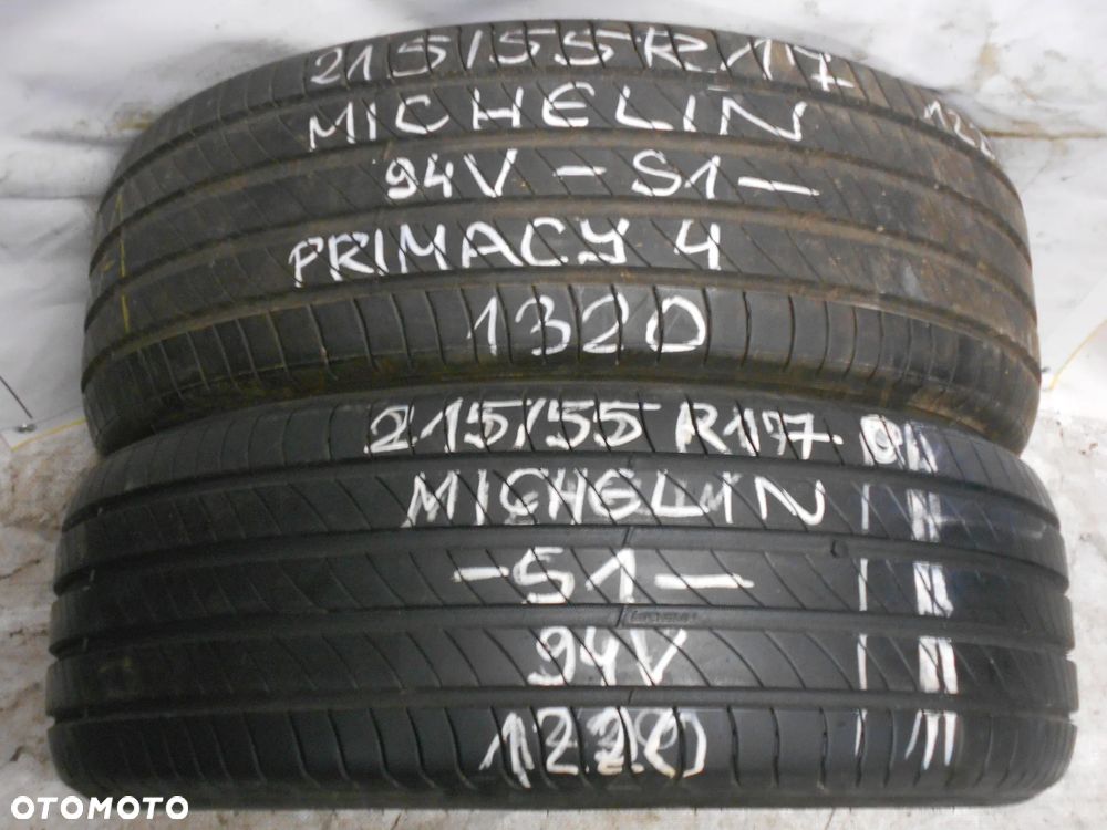 OPONY 215/55R17 MICHELIN PRIMACY 4 S1 DOT 1320 7.4MM - 1