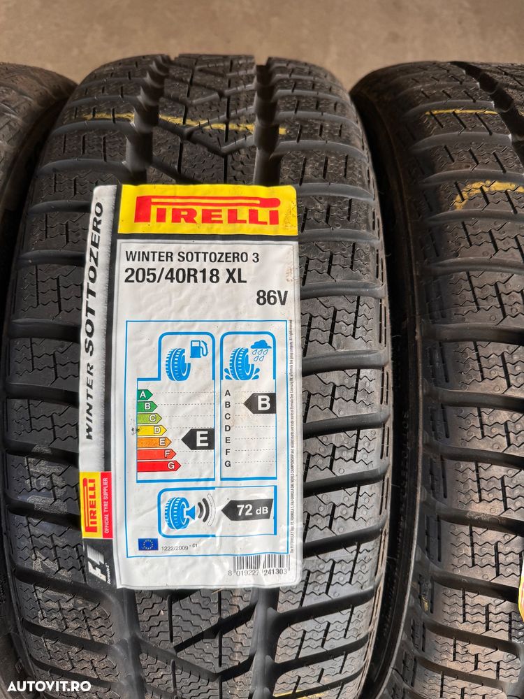 Vând 4 anvelope 205/40/18 Pirelli de iarnă noi - 2