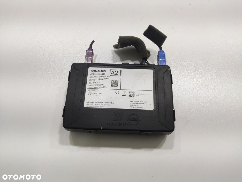 MODUŁ STEROWNIK BLUETOOTH NISSAN E-NV200 2014-2021 28275-5SA4D - 3