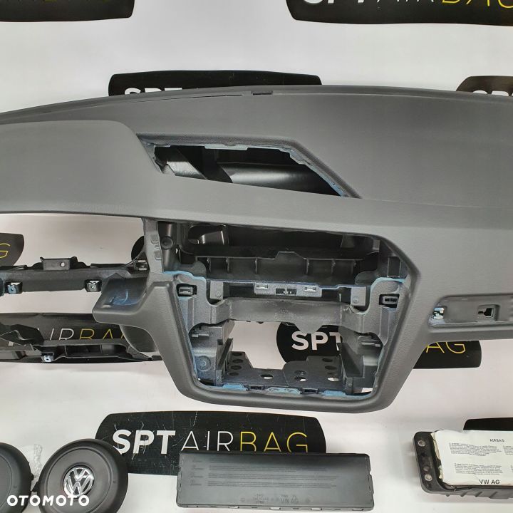 VOLKSWAGEN TIGUAN II 2 5NA DESKA ROZDZIELCZA KONSOLA KOKPIT PULPIT PODUSZKI AIRBAG AIR BAG PASY KIT SET - 3