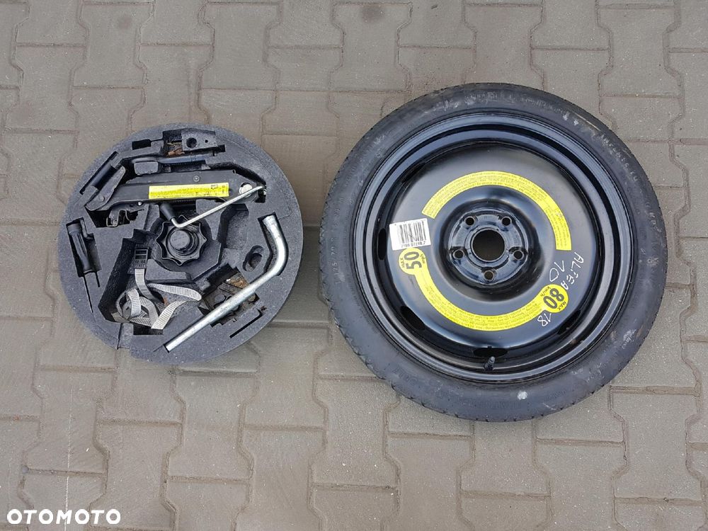 SEAT ALTEA LEON II A3 8P KOŁO DOJAZDOWE 18 5X112 LEWAREK - 1