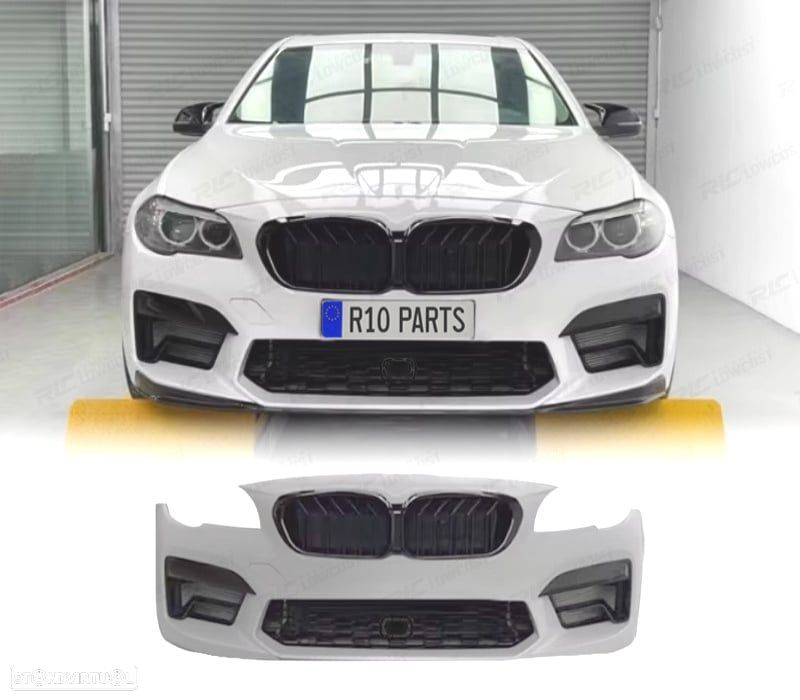 PÁRA-CHOQUES FRONTAL BMW F10 F11 13-17 LOOK G30 M5 + GRELHAS - 1
