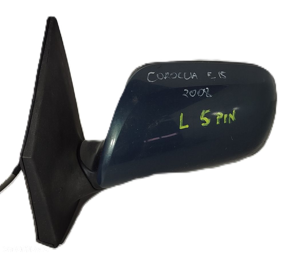 lusterko lewe przednie TOYOTA COROLLA E15 07-13 5 PIN - 1