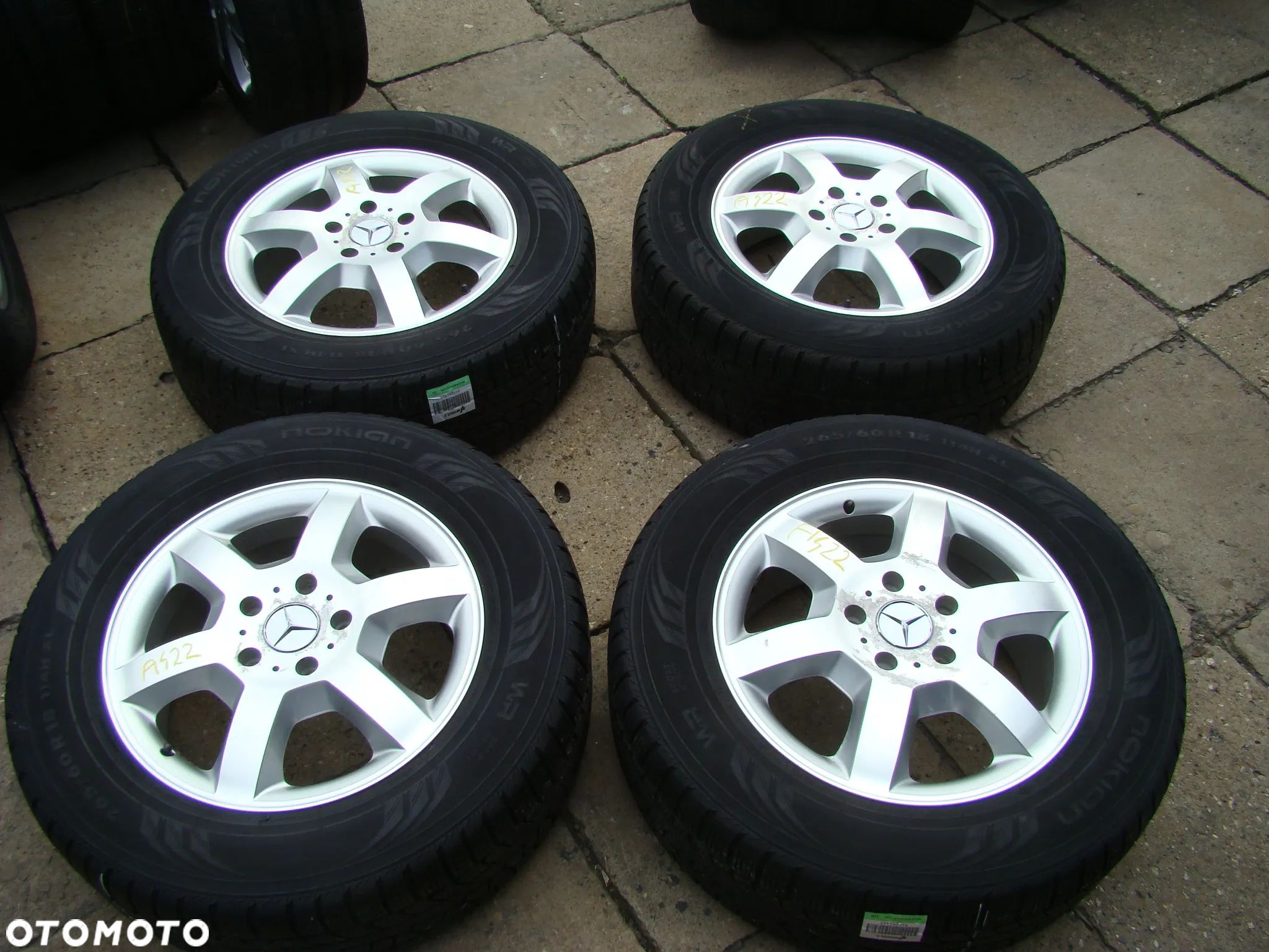 a422 5x130 Mercedes Benz G-Klasa W463 W461 W460 7,5jx18 opony zima 265/60 R18 - 1