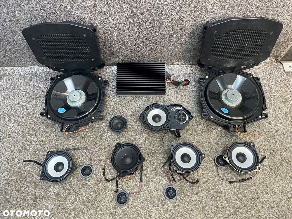 Glosniki glosnik wzmacniacz HiFi subwoofer syczki zestaw audio BMW E70 X5 - 2