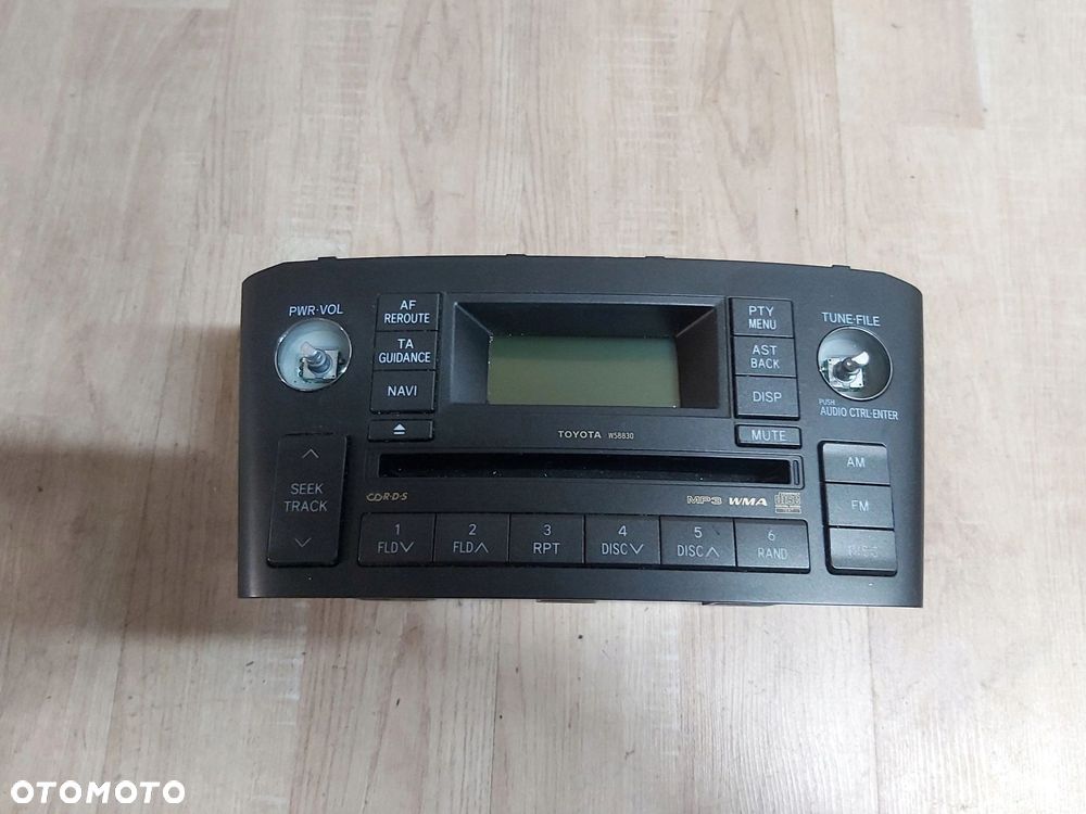 TOYOTA Avensis T25 LIFT Radio CD W58830 oryginał 86120-05110 - 1