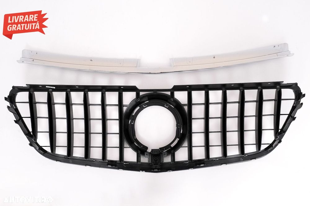 Grila Centrala Mercedes Vito (W447) (2020-up) GTR Panamericana Design Negru Crom- livrare gratuita - 5