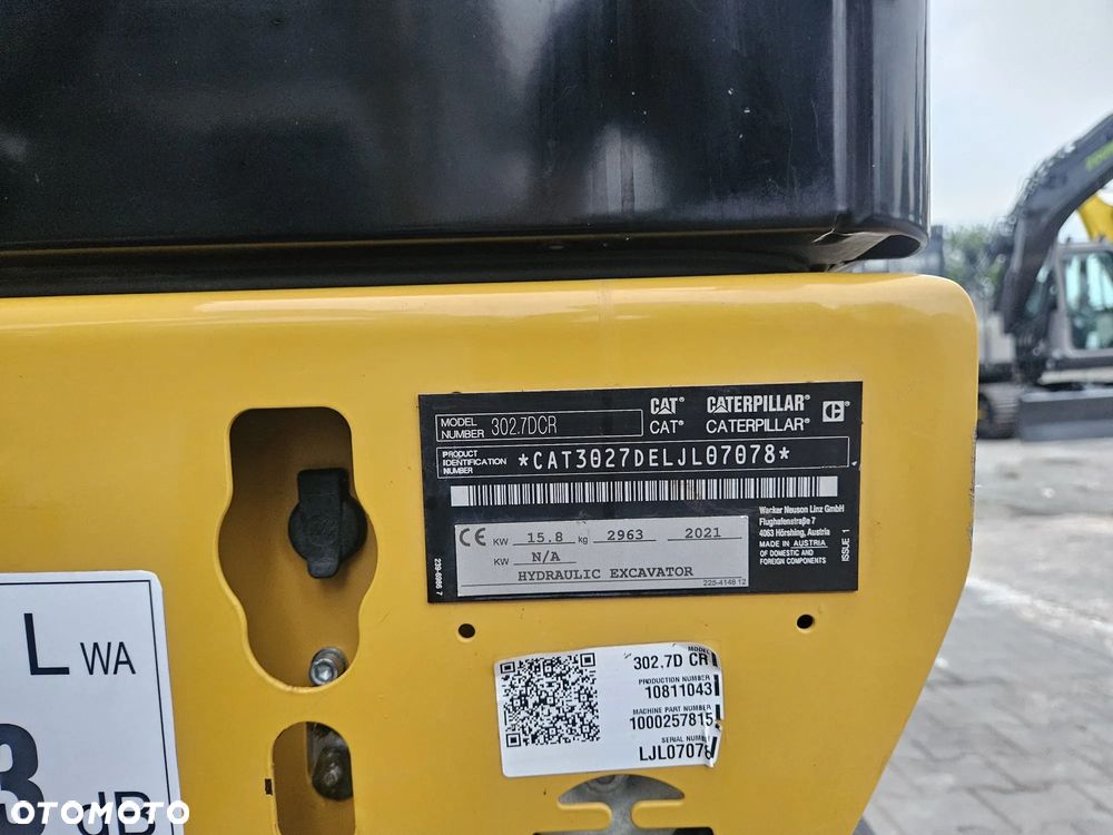 Caterpillar CAT 302.7 D CR | 2021 | 1247 MTH | MINIKOPARKA 302 302.7D 302.7CR 301, 303 - 20