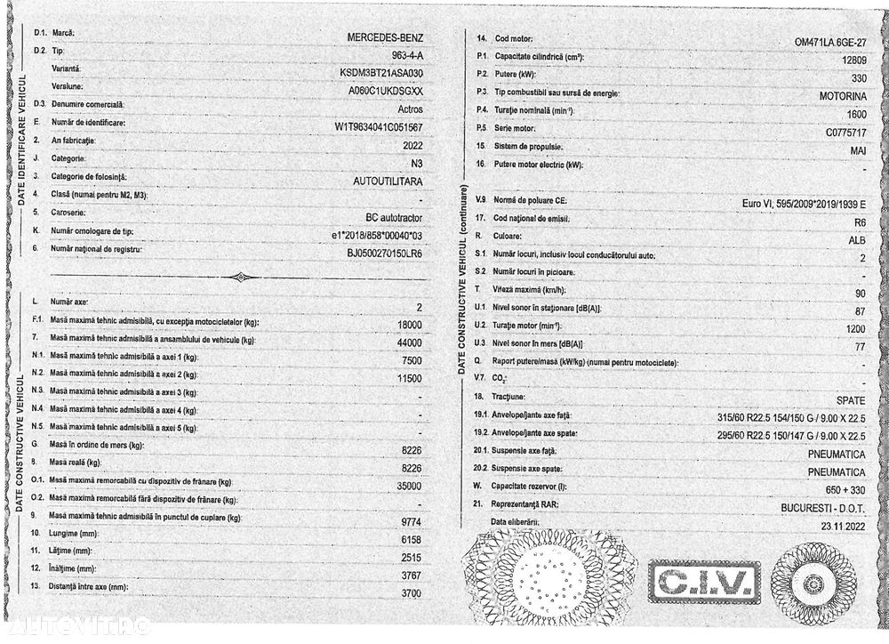 Mercedes-Benz ACTROS - 22