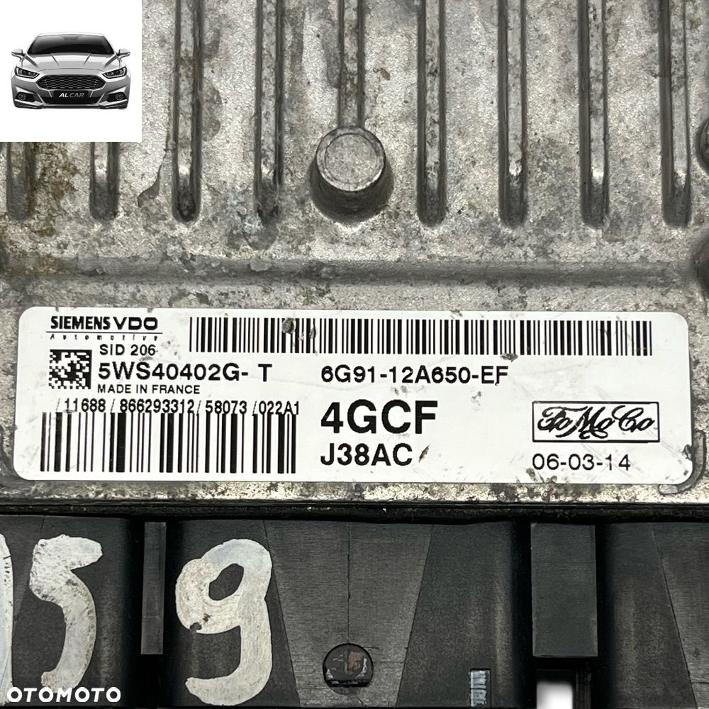 STEROWNIK SILNIKA 1.8 TDCI EURO 4 FORD S-MAX MK1 6G91-12A650-EF - 3