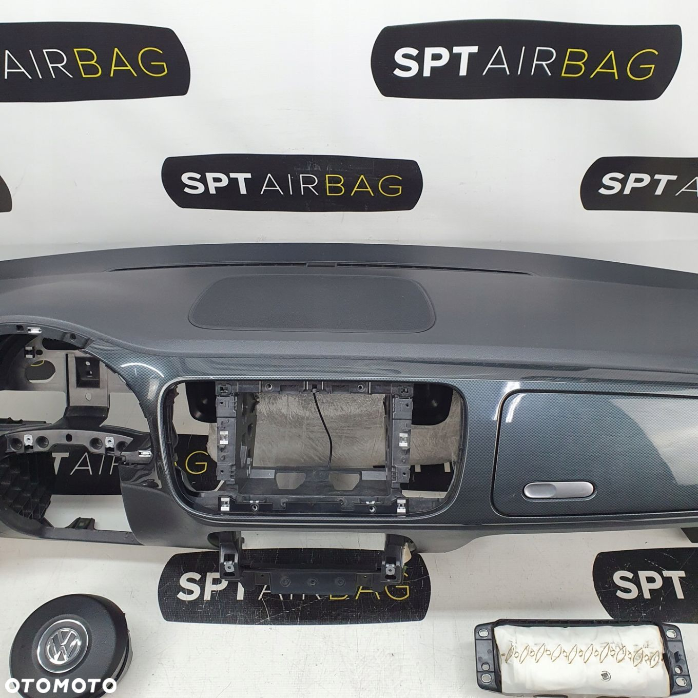 NEW BEETLE DESKA ROZDZIELCZA KONSOLA KOKPIT PULPIT PODUSZKI AIRBAG AIR BAG PASY KIT SET - 3