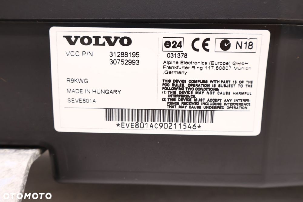 VOLVO XC60 I SUBWOOFER 30752993, 31288195 - 9