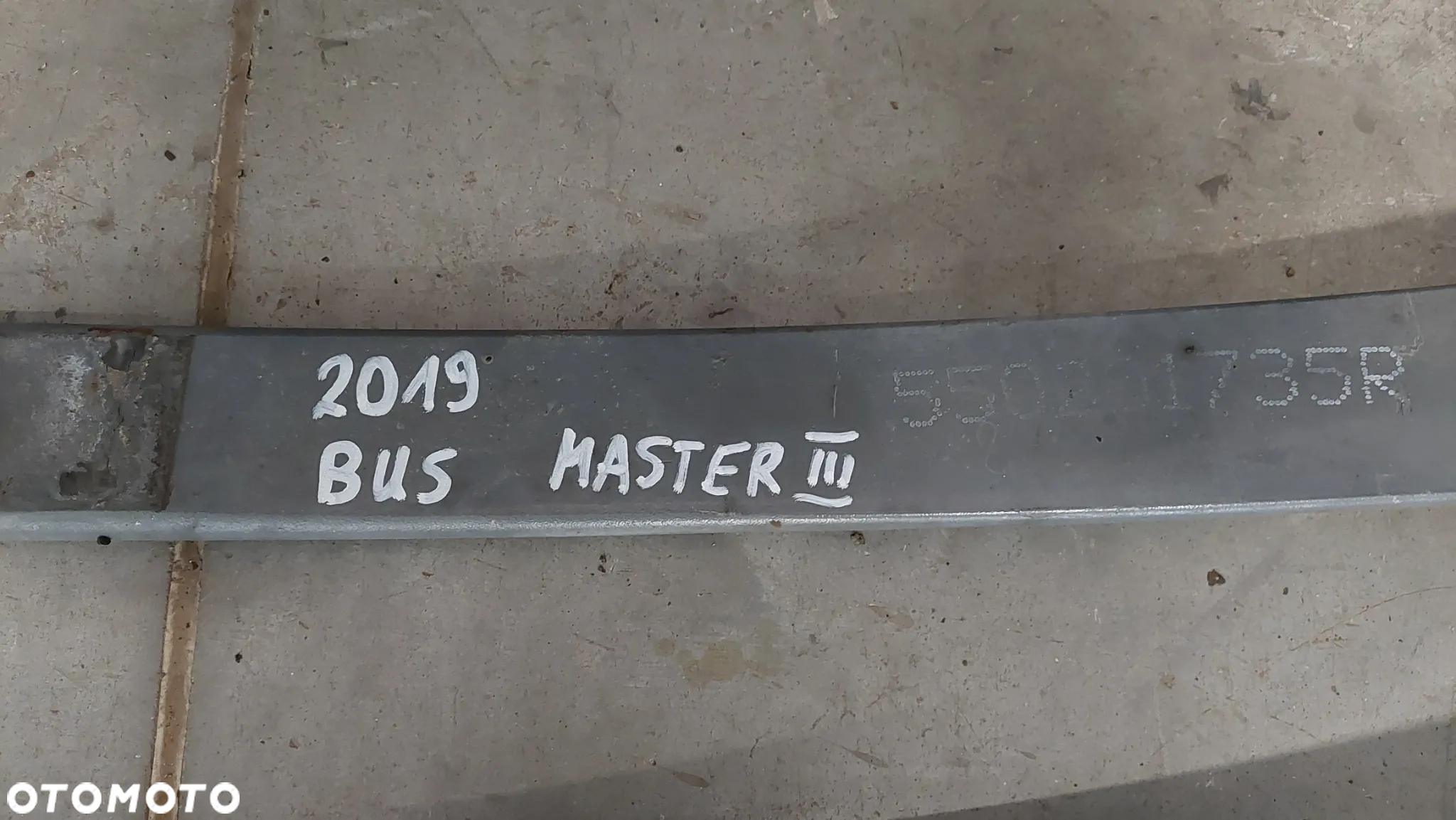 RESORY Z MOCOWANIAMI TYŁ KOMPLET BUS RENAULT MASTER III 3 - IV 4 R2019 NR 550201735R - 5