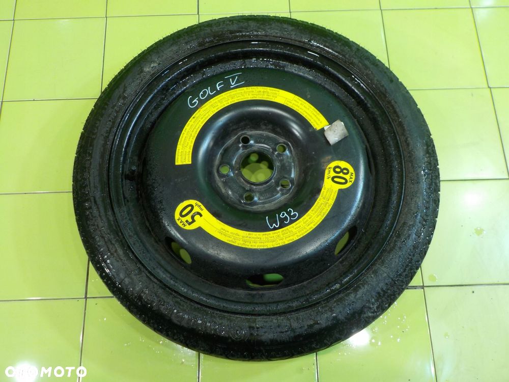 GOLF V A3 8P kolo dojazdowe 125/70/18 5x112 - 1