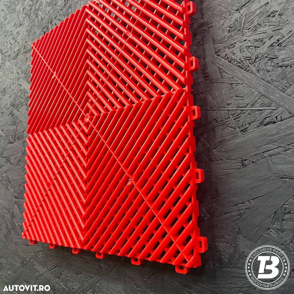 Pardoseala Modulara pentru Garaj si Ateliere Detailing - Rosu - 11