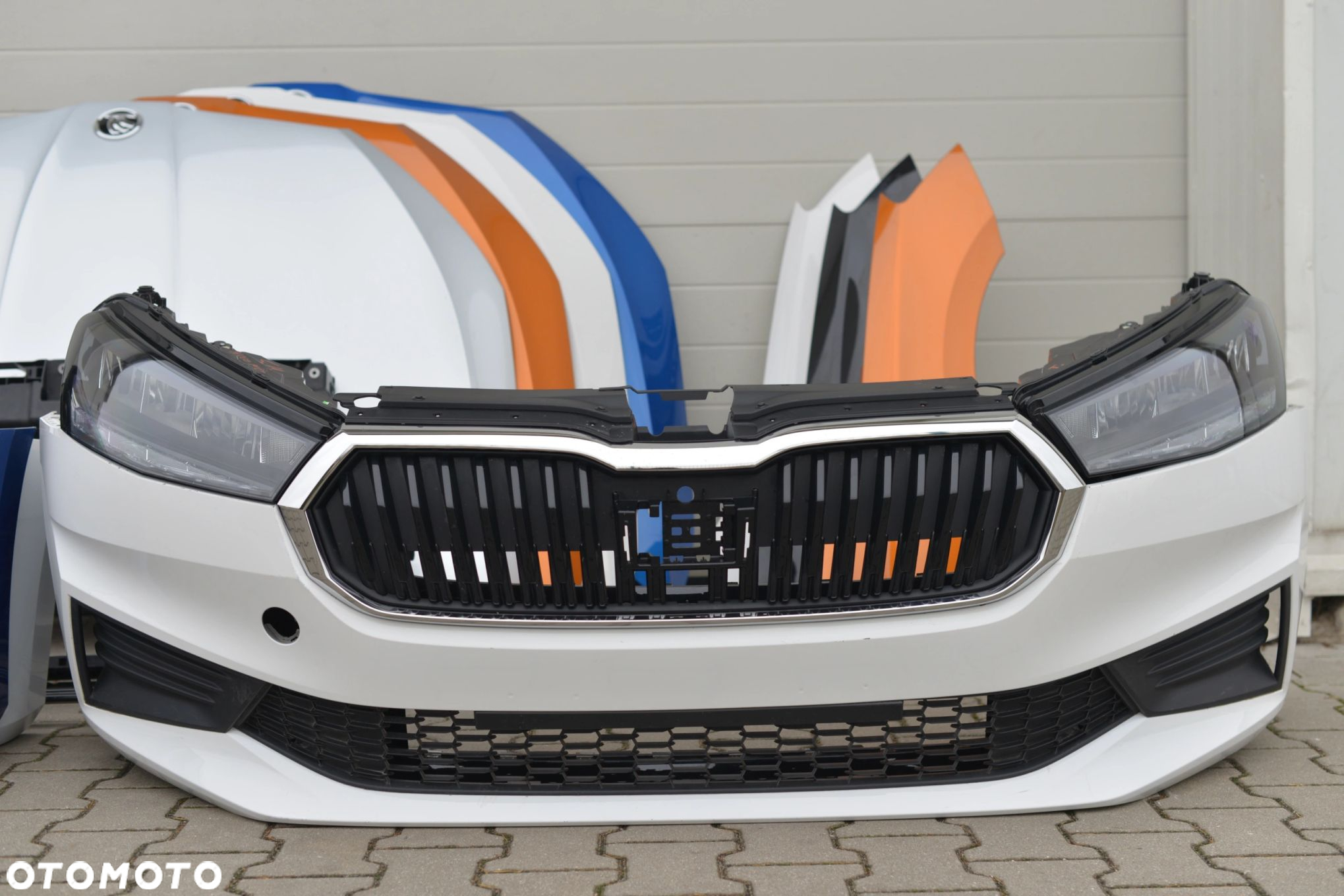MASKA ZDERZAK BŁOTNIK PAS BELKA GRILL LAMPA LED SKODA FABIA 4 IV 6VA 2021- - 5
