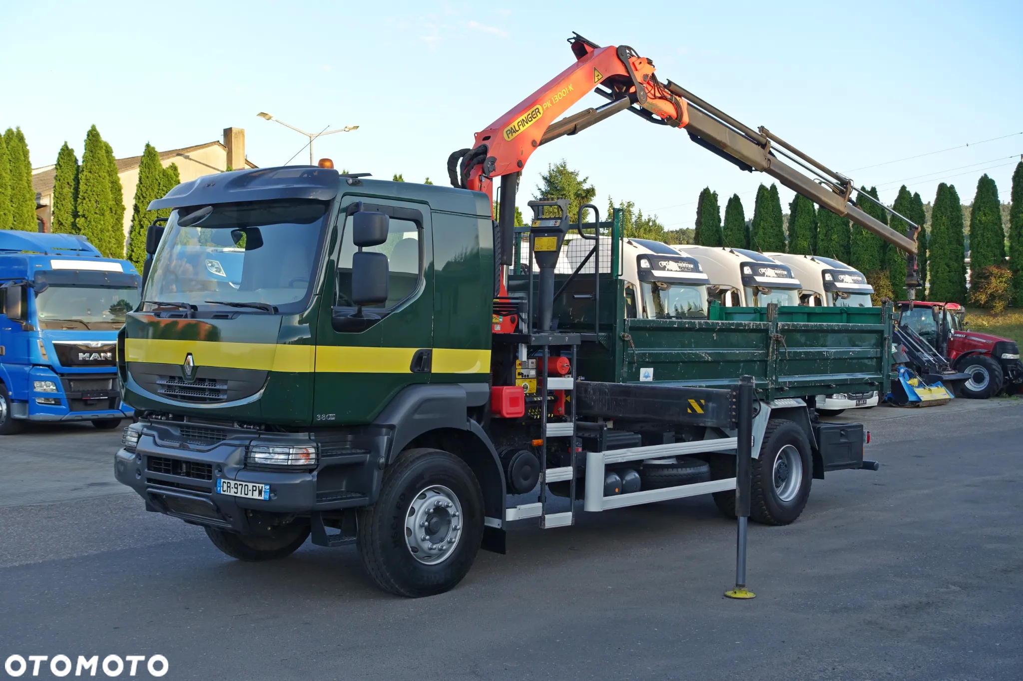 Renault KERAX 380 DXI / 2013R / WYWROTKA+HDS PALFINGER PK 13001K / NOWE OPONY / ROTATOR / ŁYŻKA / HAK / EURO 5 / SUPER STAN - 5