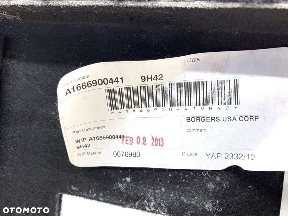 BOCZEK BAGAŻNIKA LEWY  MERCEDES-BENZ KLASA M (W166) 2011 - 2015 ML 350 BlueTEC 4-matic (166.024) - 3