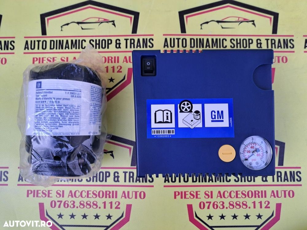 Compresor auto umflat roti kit pana original GM Opel + husa - 3