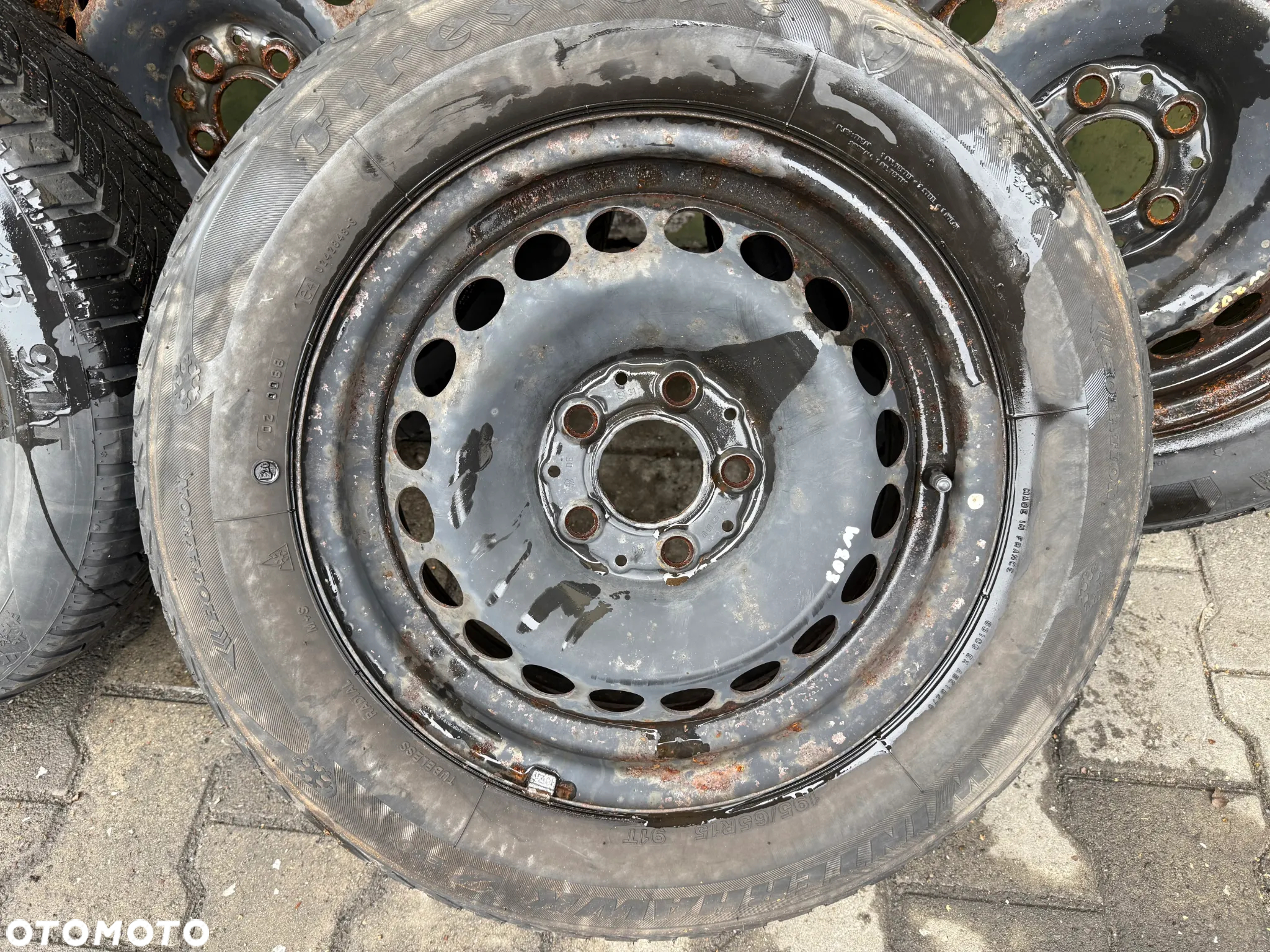 Mercedes C W203 komplet felg stalowych 15" ET31 5 szt. A2034000002 - 3