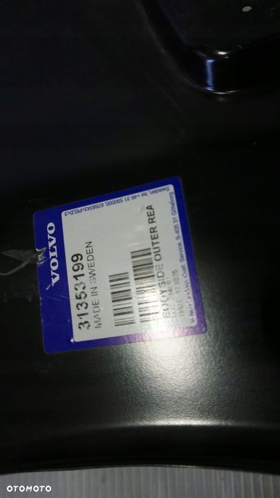 BŁOTNIK ĆWIARTKA TYŁ PRAWY VOLVO S40 CZARNY - 3