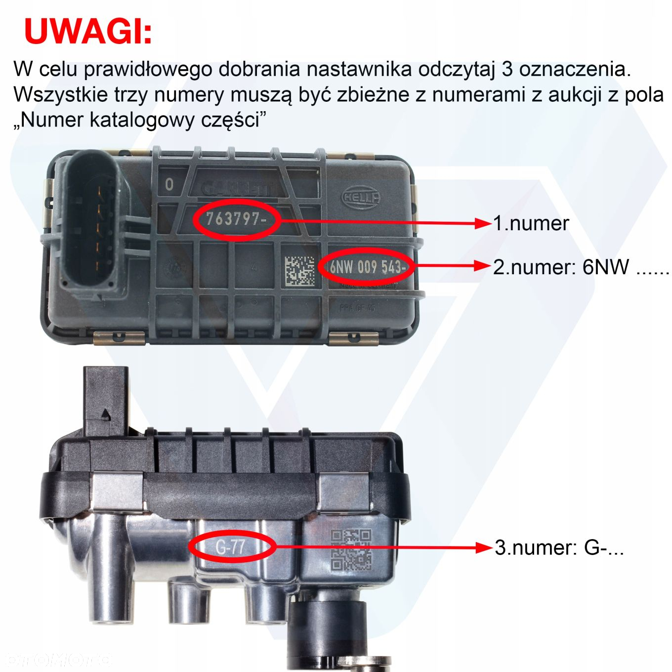 Nastawnik sterownik G-70 turbiny Audi: A4, A5, A6, A7, A8, Q5, Q7 - 3.0 TDI quattro - 6