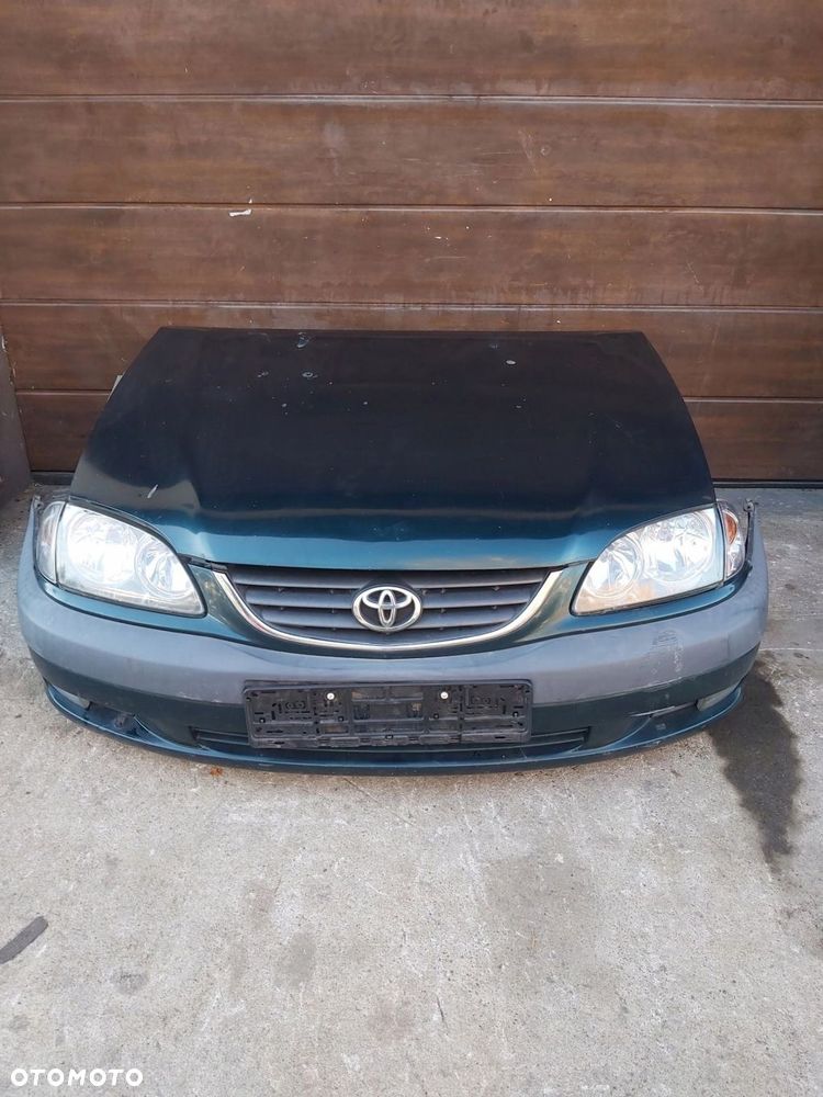 Toyota Avensis T22 LIFT zderzak maska przód lampa lewa prawa pas przedni - 1