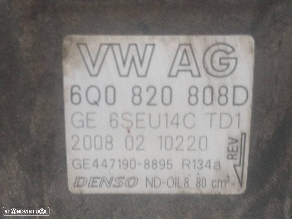 COMPRESSOR AR CONDICIONADO SEAT IBIZA IV 2008 - 9