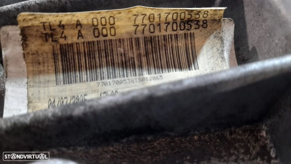 CAIXA VELOCIDADES MANUAL RENAULT SCENIC II 2 MK2 1.5 DCI 8V 106CV K9K732 TL4A000 7701700538 GRAND SCENIC II 2 MK2 - 6