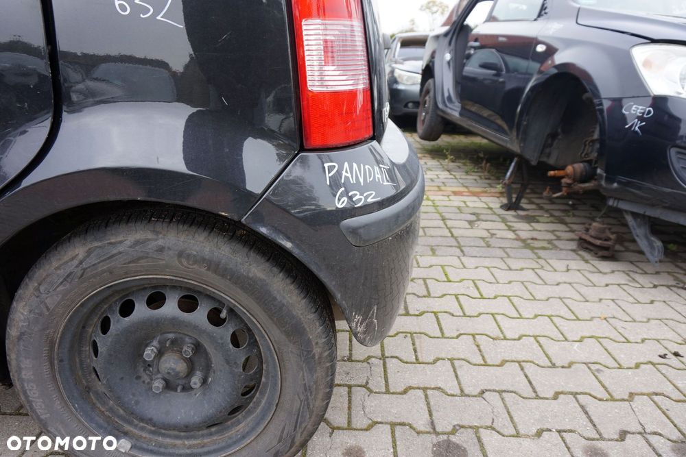 ZDERZAK TYLNY PANDA II 632  CZARNY FIAT 2003-2012 - 3