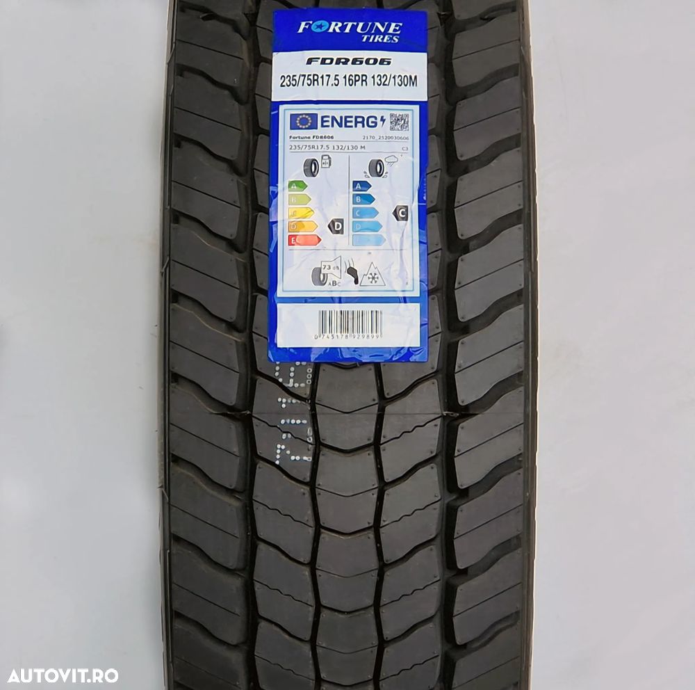 Anvelopa NOUA 235/75R17.5 Fortune FDR 606, M+S*, Hybrid, Tractiune, 132/130M 16PR - 2