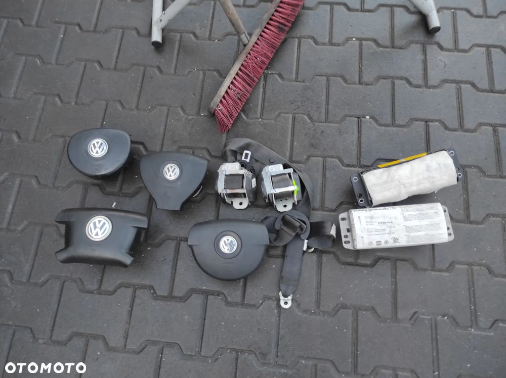 DESKA RODZIELCZA KOKPIT KONSOLA VW TOURAN 03-10R LIFT AIRBAG KOMPLET ZESTAW WYSYŁKA !!!!! - 2