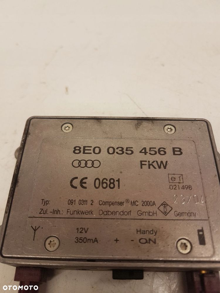 WZMACNIACZ ANTENY AUDI A4 B7 A6 C6 8E0035456B - 3