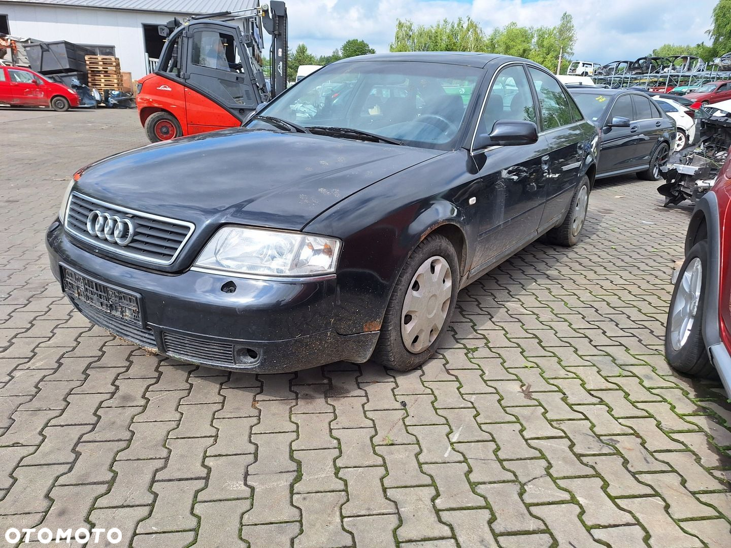 AUDI A6 C5 4B 4B2 CZARNA ATRAPA POKRYWA MASKA KLAPA SILNIKA LZ9W 1997-2001 - 2