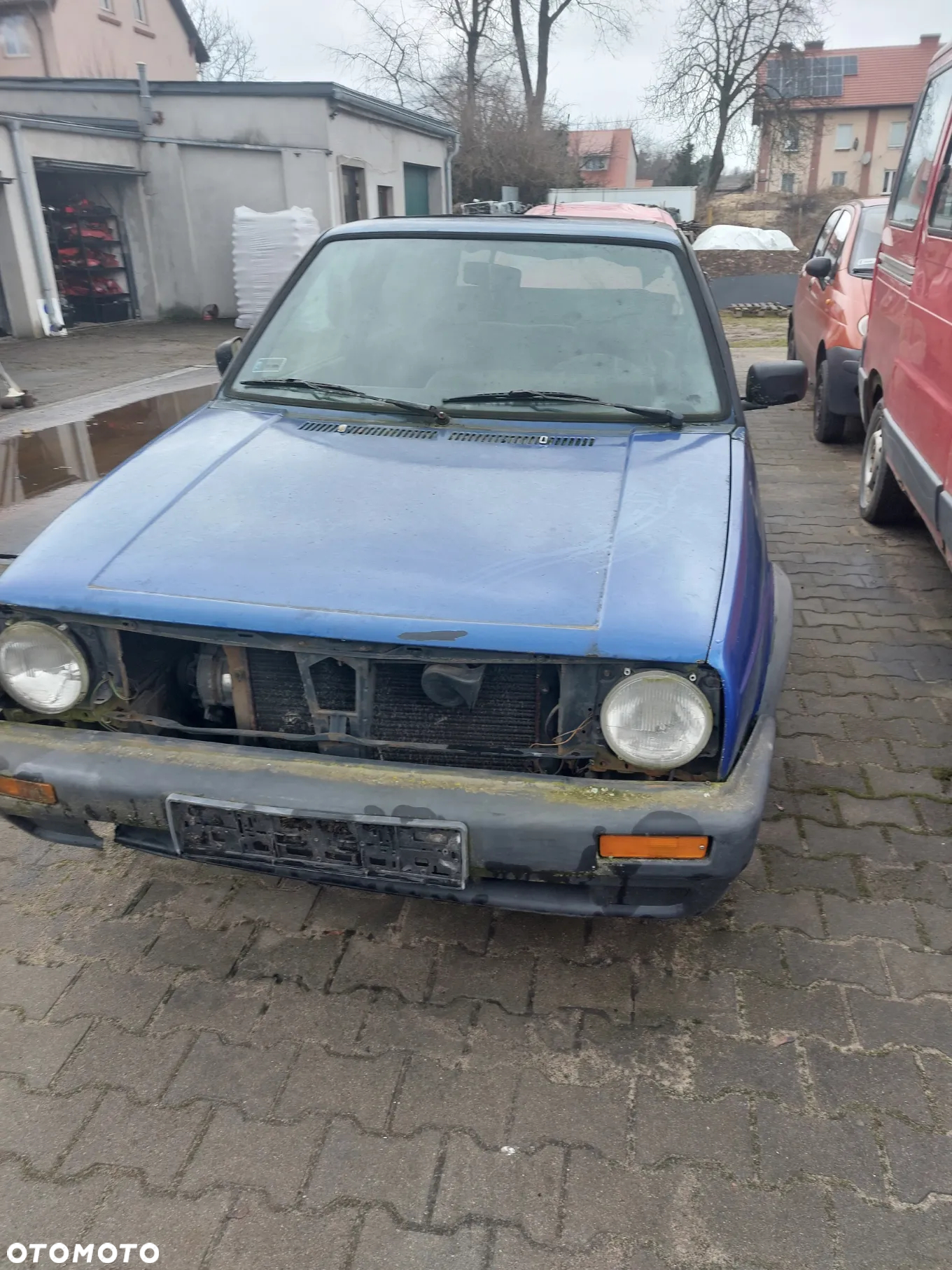 VW GOLF 2 II 1,6 D 1987r. na części szyba drzwi zderzak lampa maska klapa klamka zamek - 12