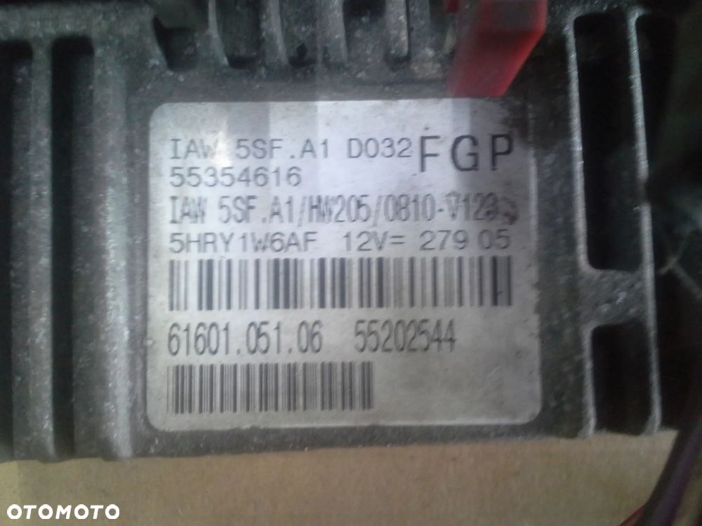 Opel Astra Fiat Stilo Doblo 1.6 16V Z16XEP sterownik silnika FGP 55354616  IAW55SFA1 - 2