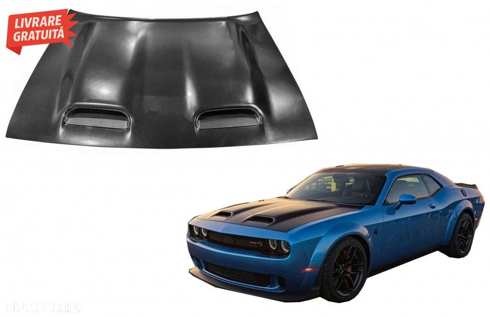 Capota Otel Inoxidabil cu Aerisire Dodge Challenger Coupe (2015-2023) - 1