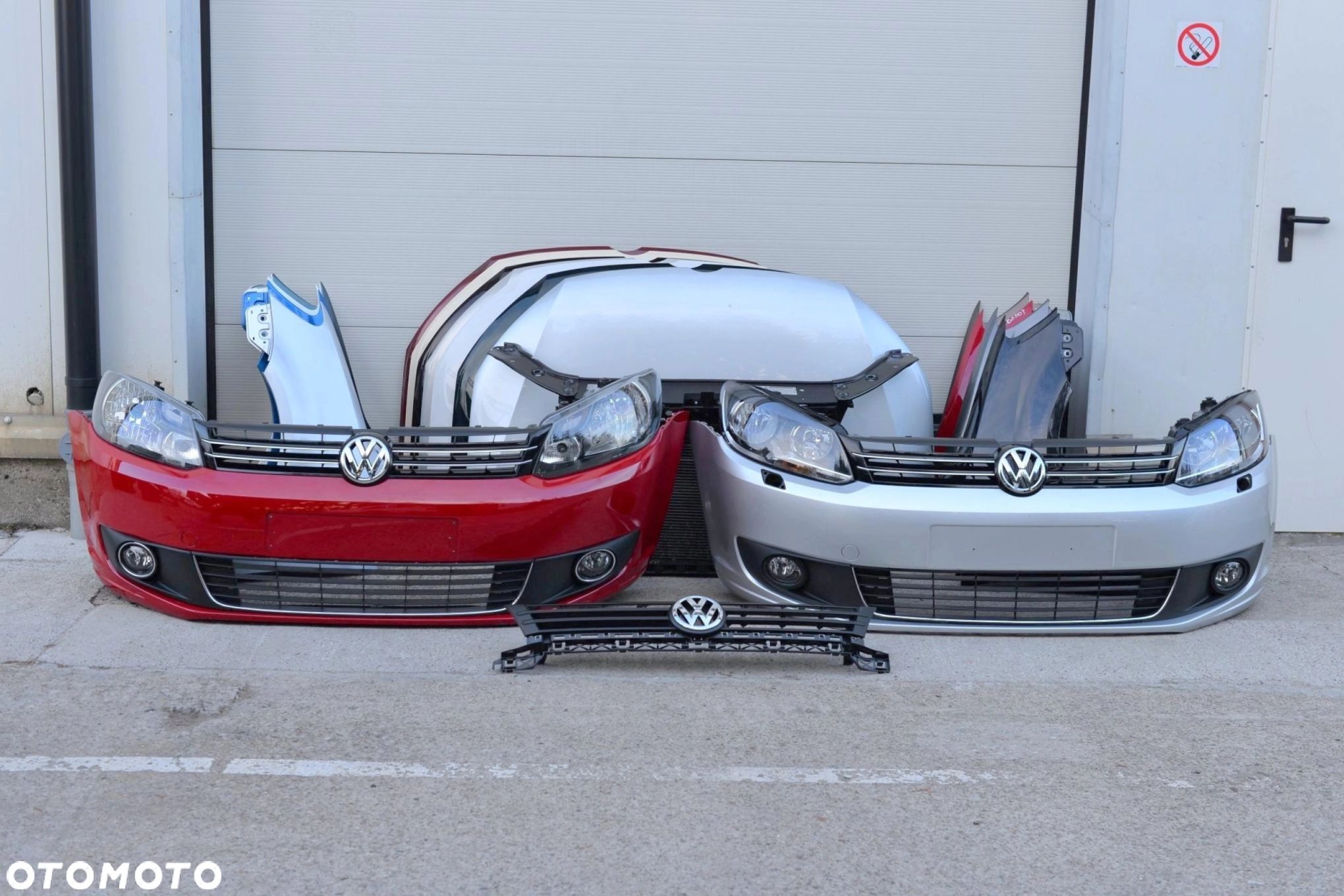 MASKA ZDERZAK GRILL BŁOTNIK PAS LAMPA H7 XENON BELKA VW TOURAN 2010-2015 - 1