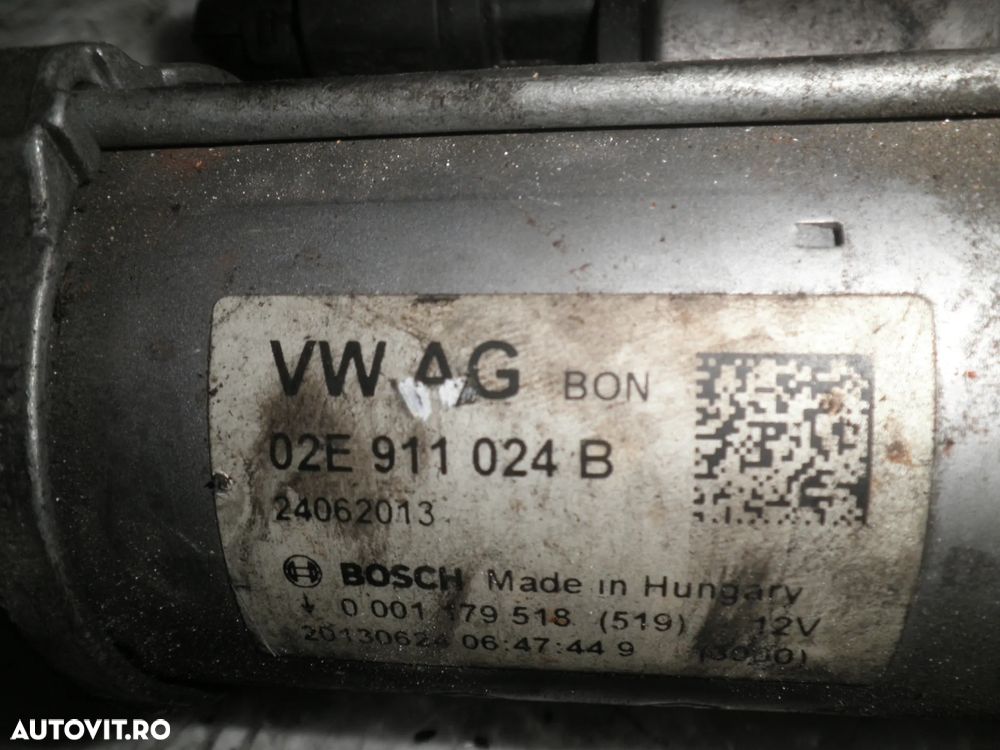 Electromotor Audi S3 8V, A4 B9, VW Golf 7 R , GTI, Seat Leon Cupra, 2.0 TFSI 02E911024B - 3