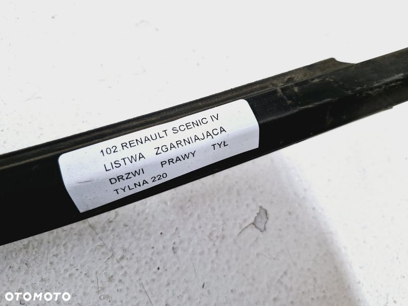 renault scenic 4 iv listwa zgarniająca drzwi prawy tył prawa tylna - 2