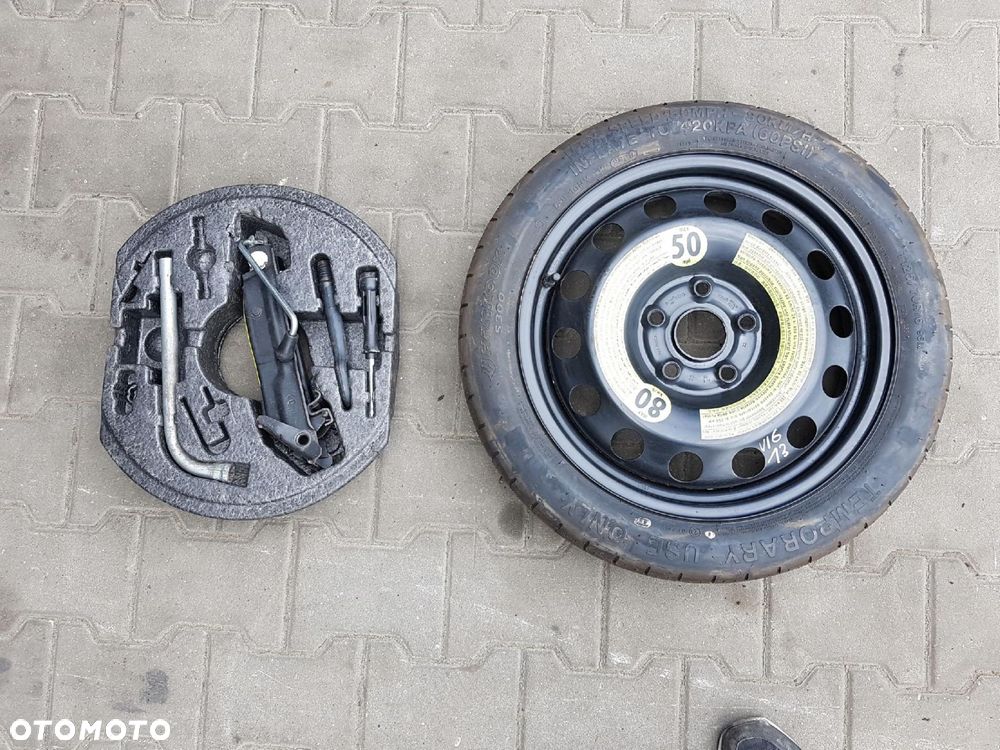 AUDI A3 8P VW GOLF V VI 5 6 KOŁO DOJAZDOWE 16 5X112 LEWAREK - 1